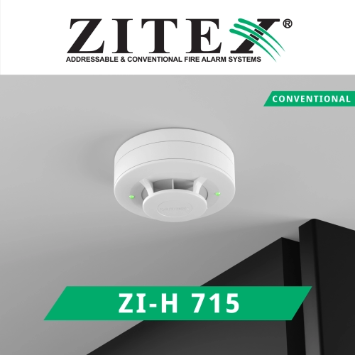 دتکتور حرارتی زیتکس ZI-H 715 دما ثابت پوستر