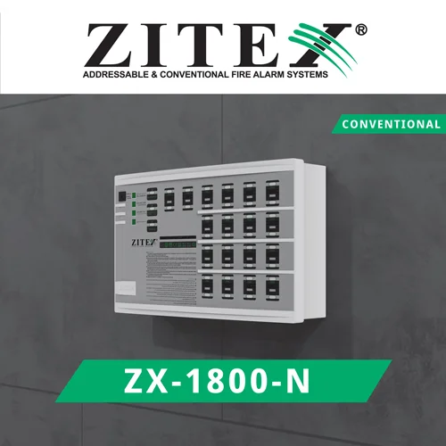 پنل اعلام حریق ۱۲ زون زیتکس zx 1800-12 پوستر داخلی